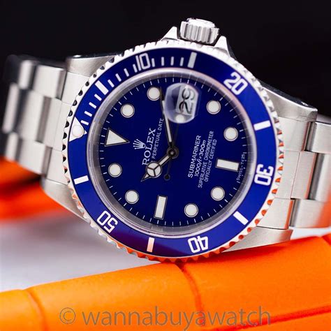 rolex 16610 hodinkee|Rolex 16610 blue bezel.